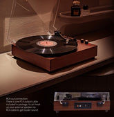 Record Player E300, Turntable, Record Player With 2 Stereo Speaker--Selling On Temu Is Prohibited